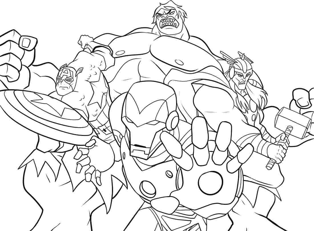 1100x811 Vibrant Idea Marvel Coloring Pages Characters For Kids And Adults