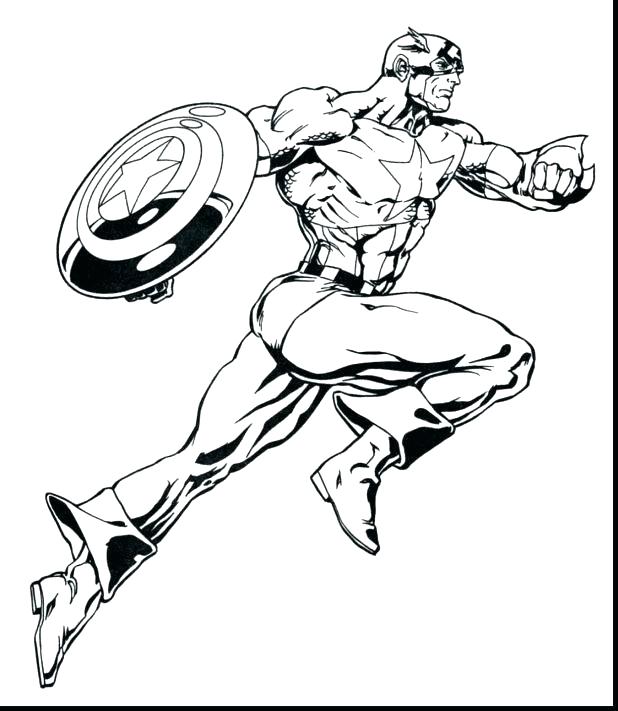 618x711 Superhero Free Coloring Pages