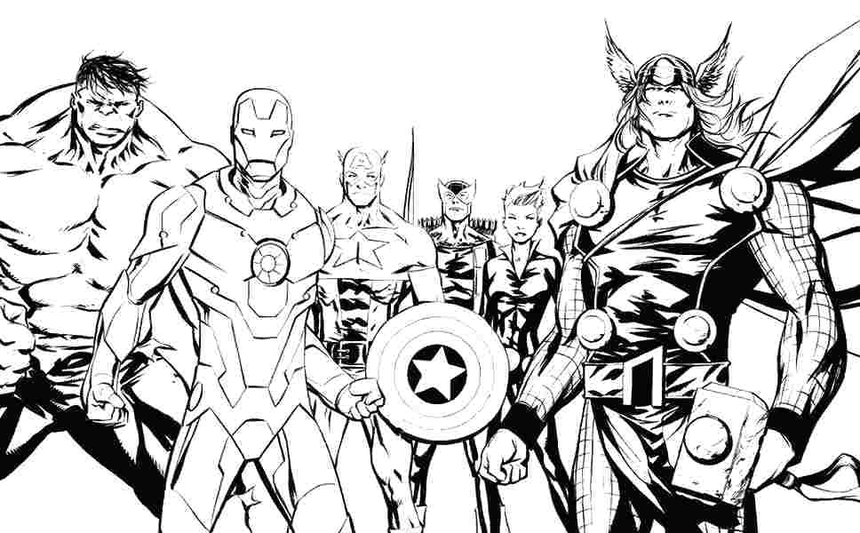 968x600 Marvel Avengers Printables Kids Coloring Printable Coloring Pages