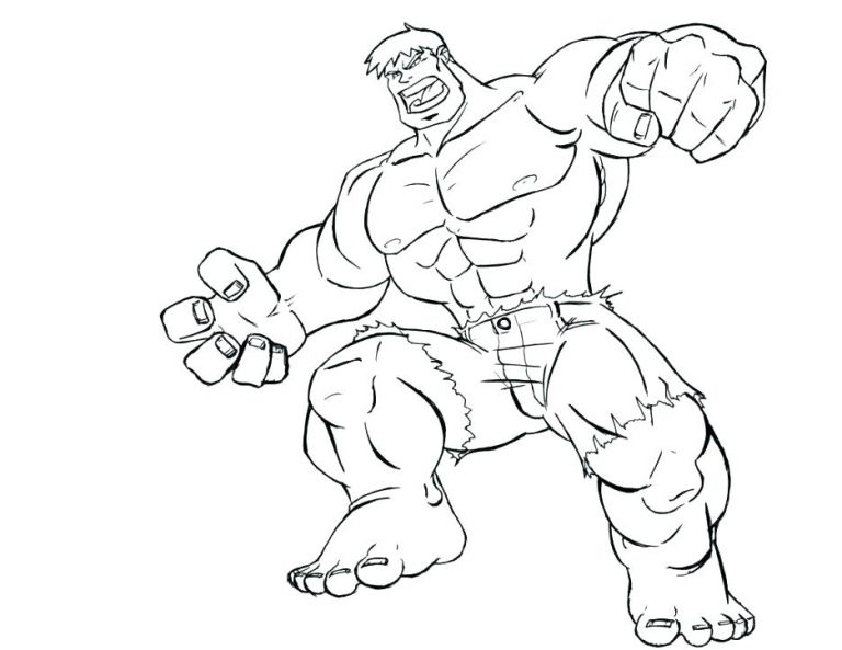 768x593 Marvel Superhero Coloring Pages 7