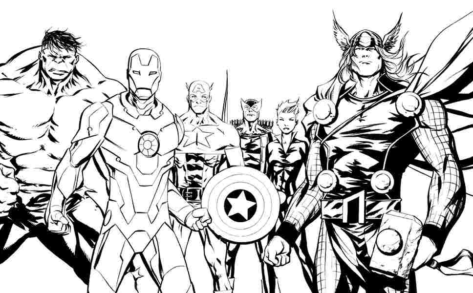 Marvel Superhero Coloring Pages Printable