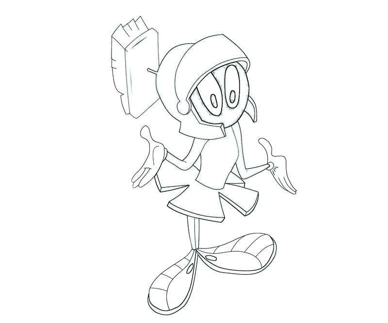 800x667 Marvin The Martian Coloring Pages Inspiring The Martian Coloring