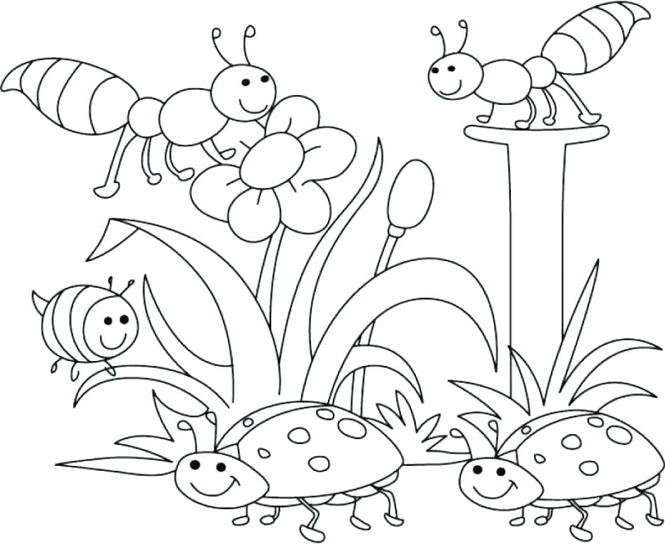 945x773 Free Printable Spring Coloring Sheets For Kids Inside Pages Spring