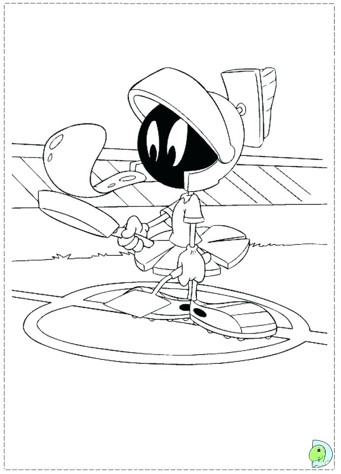 691x960 Inspiring Marvin The Martian Coloring Pages The Martian Coloring