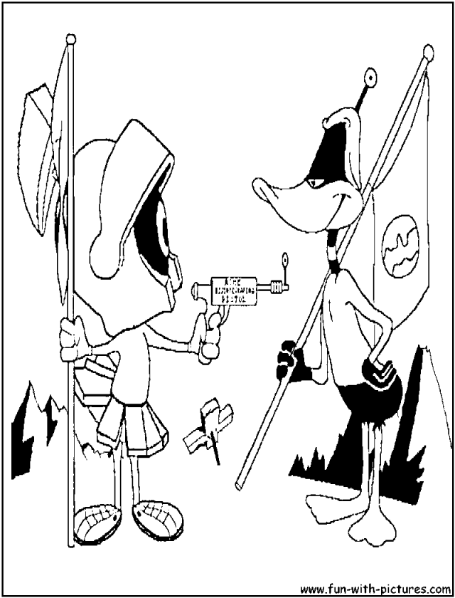 640x840 Marvin The Martian Coloring Pages 407732