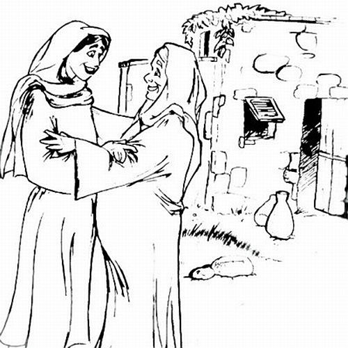 500x500 Mary And Elizabeth Coloring Pages