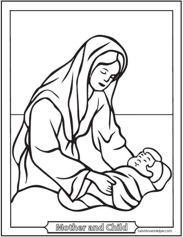590x762 Awesome Mary Mother Of Jesus Coloring Pages Ideas Diy Coloring Page