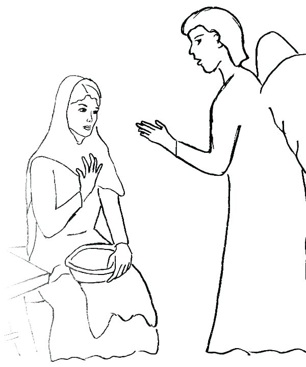Mary And Joseph Coloring Pages