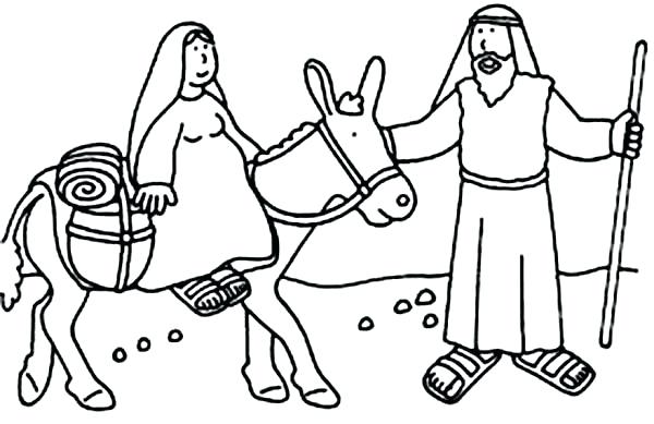 600x389 Remarkable Mary And Joseph Coloring Pages Outstanding Nativity