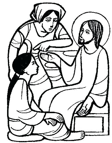 395x503 Martha And Mary Coloring Page Printable Coloring Pages