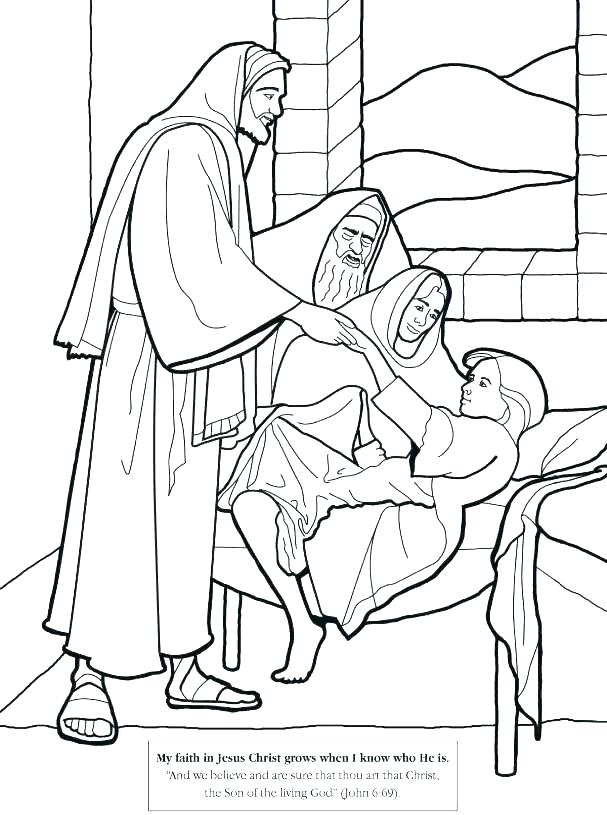 607x815 Mary And Martha Coloring Page Coloring Page Coloring Page Free