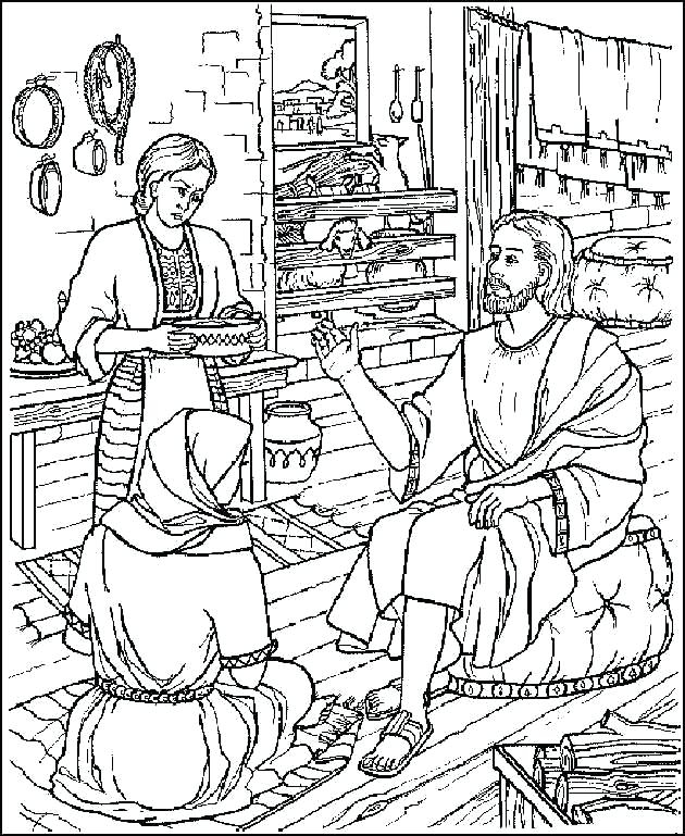 630x769 Mary And Martha Coloring Page Inspiration Mary And Martha Coloring