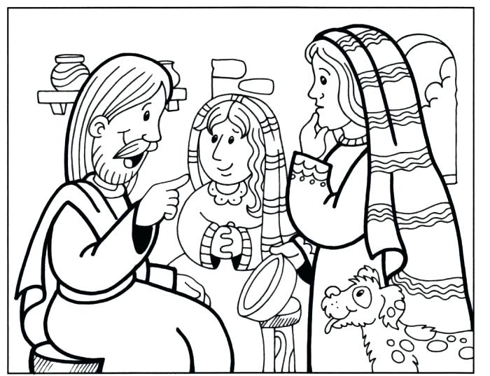 700x537 This Is Mary And Martha Coloring Page Pictures And Coloring Page