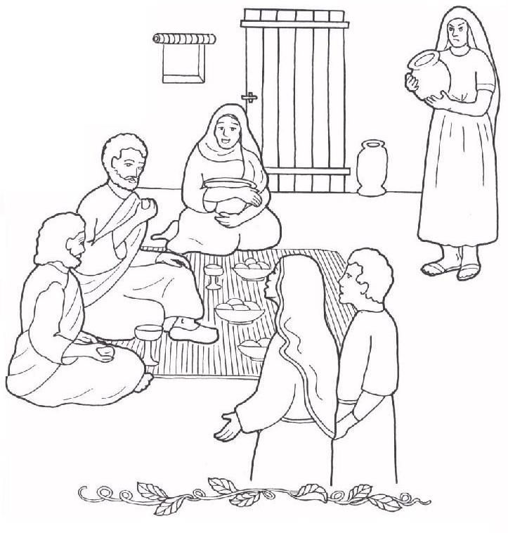 723x758 Image Result For Mary And Martha House Coloring Sheet Sunday