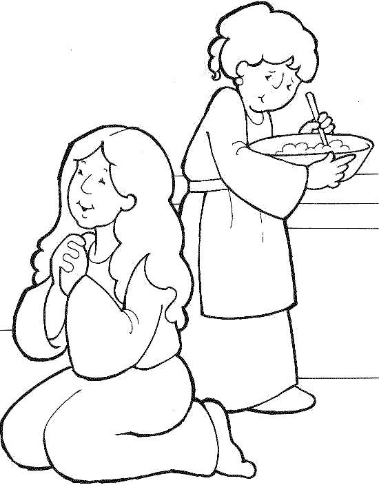 Mary Coloring Pages