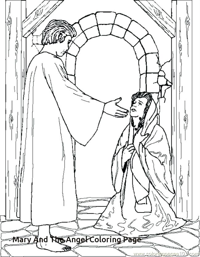 650x837 Angel Gabriel Coloring Page Free Angel And Coloring Pages