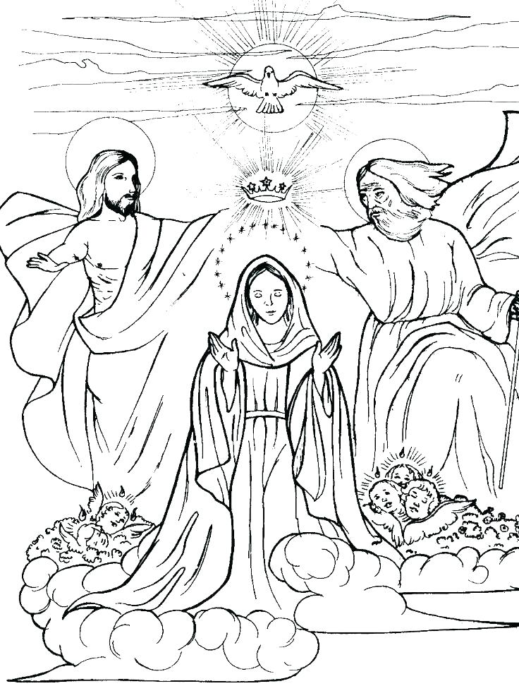 736x972 The Angel Visits Mary Coloring Page Deepart