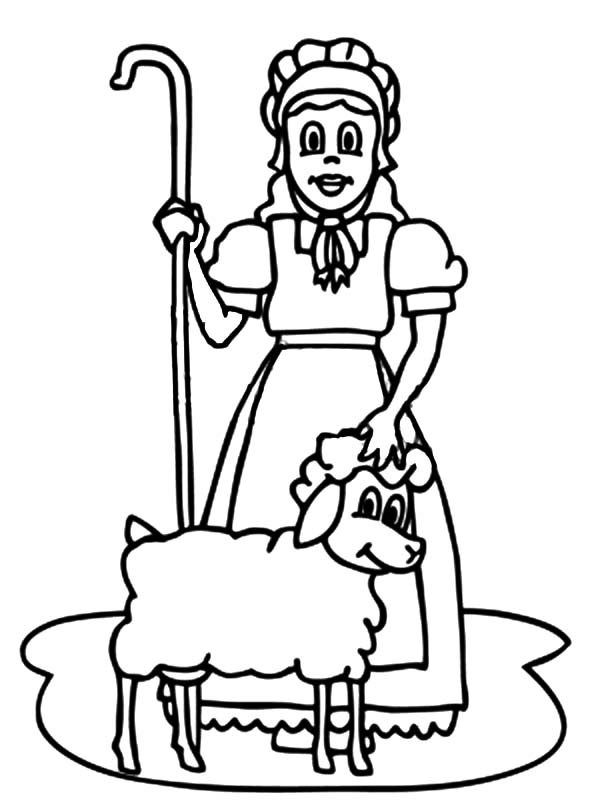 600x800 Mary Had A Little Lamb Coloring Page 407383
