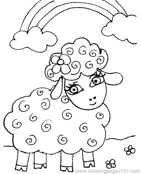463x571 Coloring Page Sheep Lamb Coloring Sheets Printable Lost Page Image