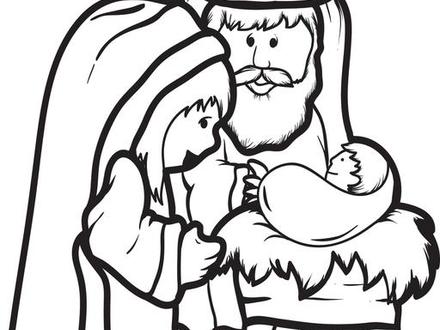 440x330 Birth Of Jesus Christ Coloring Pages Merry Christmas, Jesus