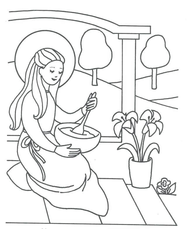 640x785 Mary Mother Of Jesus Coloring Pages Baby Mother Assumption Blessed