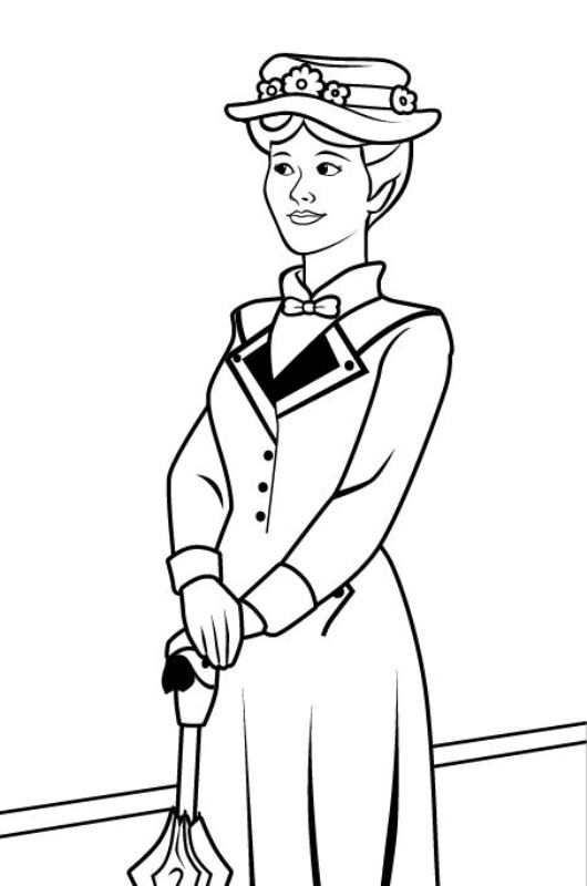 530x800 Kids N 17 Coloring Pages Of Mary Poppins
