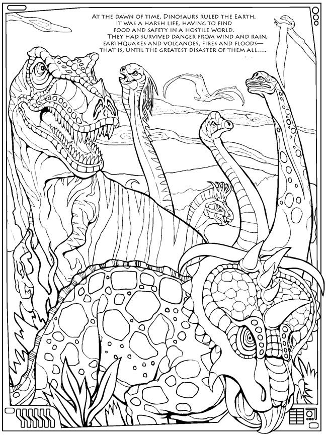 650x867 Monster Mash Up Dinosaurs Face Destruction Dover Publications