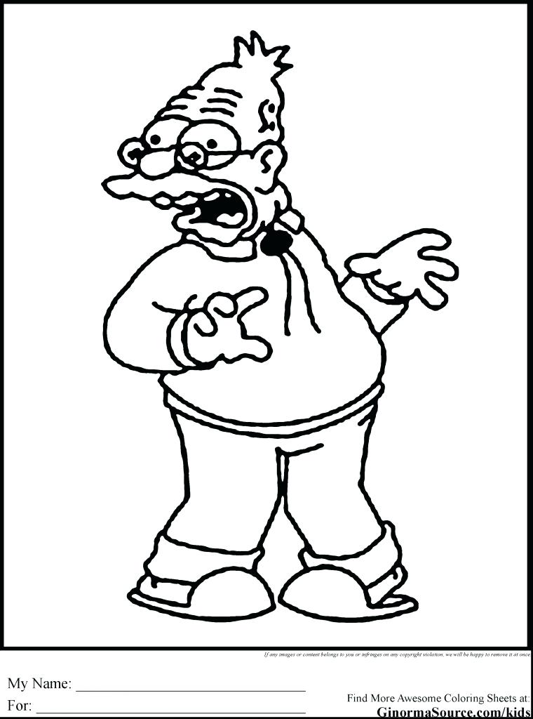 760x1024 The Simpsons Coloring Book Download The Coloring Pages 4 Simpsons