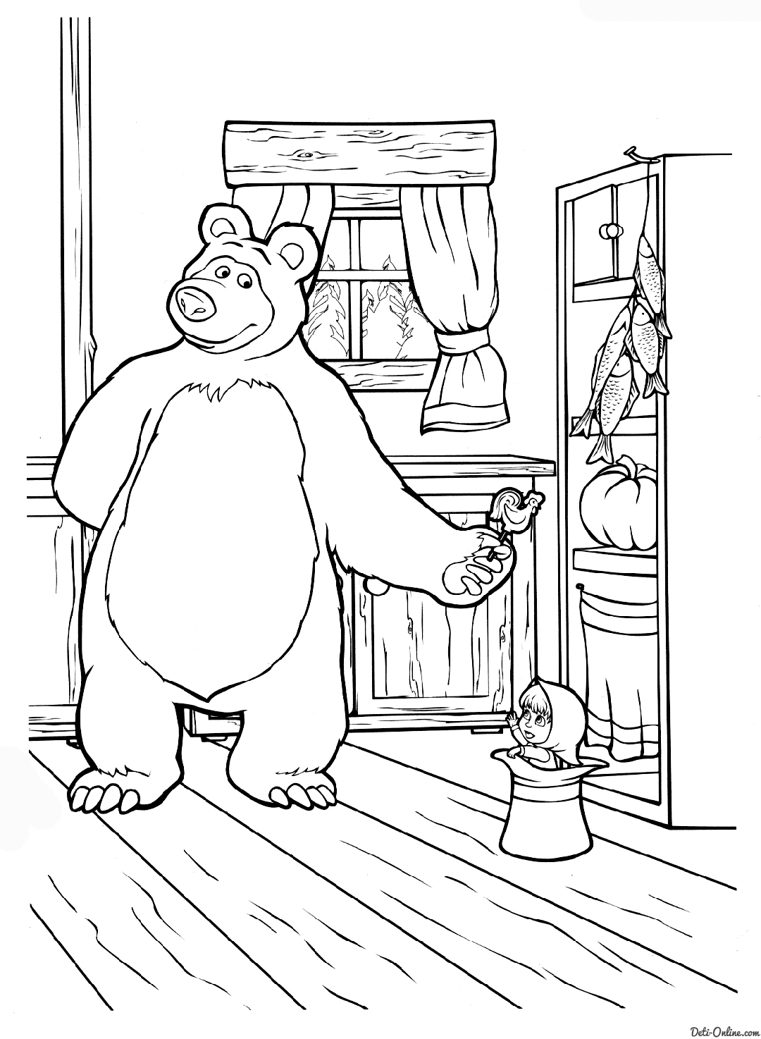 1080x1474 13 Printable Masha And The Bear Coloring Pages Print Color Craft