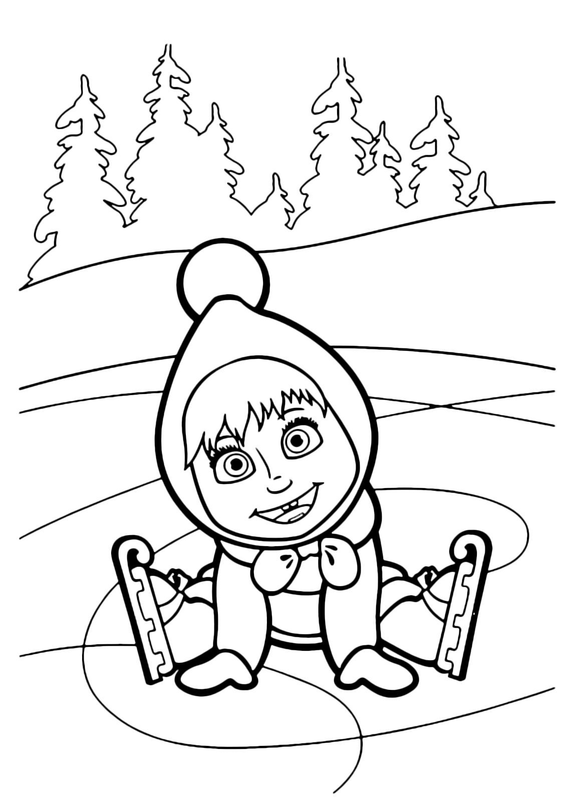 1172x1600 24 Masha And The Bear Coloring Pages Pictures Free Coloring Pages