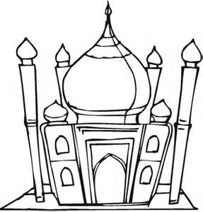 287x300 Masjid Coloring Pages Coloring Kids, Mosque Colouring Pictures