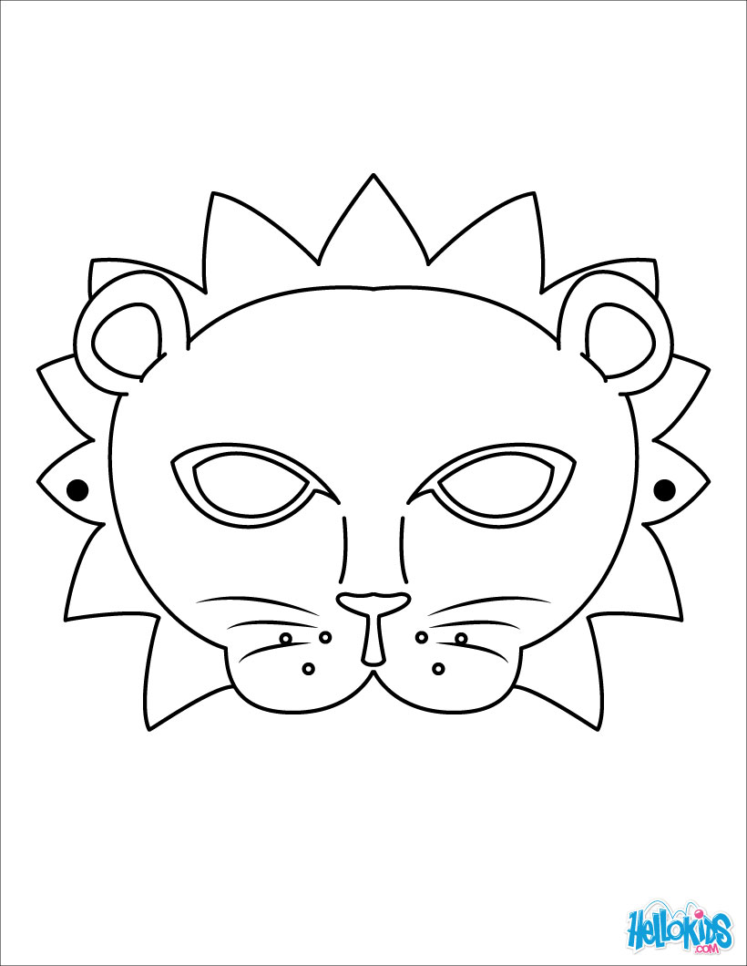 820x1060 Masks And Masquerade Coloring Pages