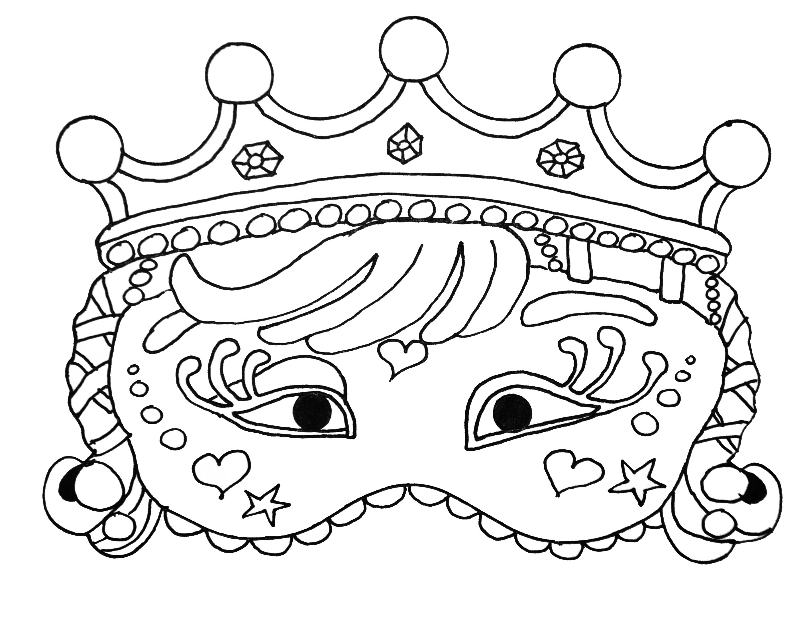 2832x2164 Masks And Masquerade Coloring Pages Hellokids Com Fine Carnival