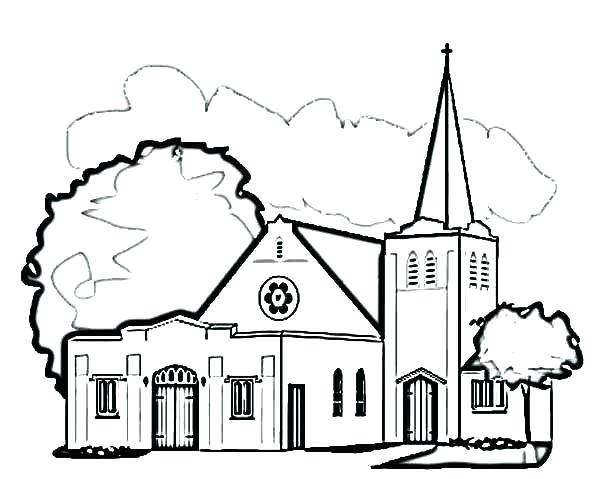 600x479 Catholic Mass Coloring Pages Coloring Pages For Church Church
