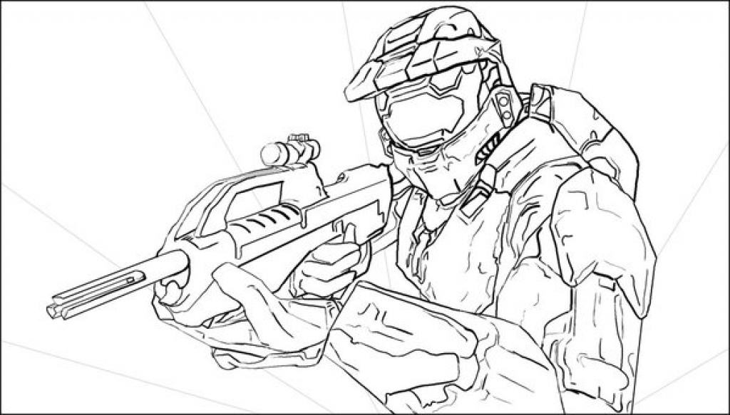 1024x583 Master Chief Coloring Page