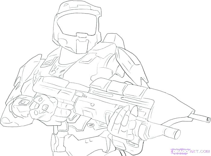 700x519 Master Chief Coloring Pages Master Chief A Be Able To Weapon