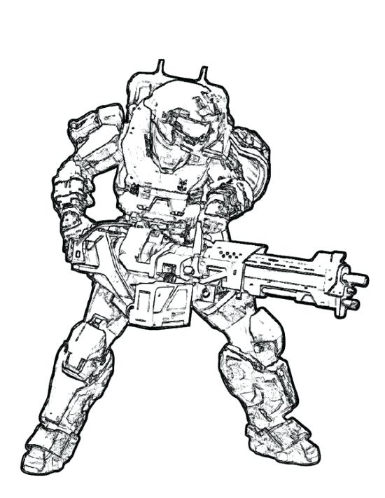 550x711 Stunning Appealing Halo Master Chief Coloring Pages Kids Picture