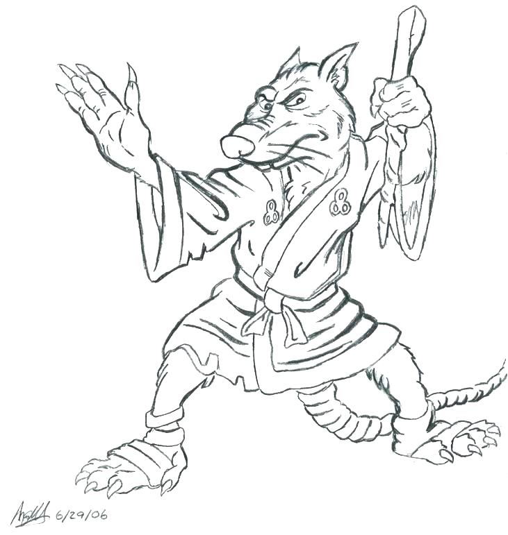 731x771 Master Splinter Coloring Pages Coloring Pages Disneyland