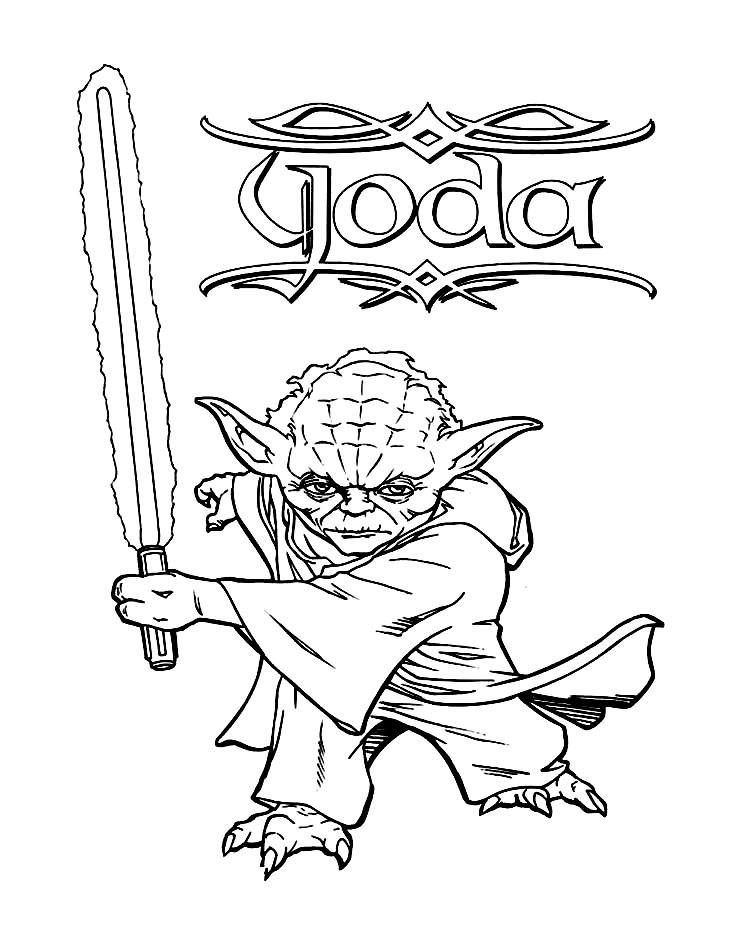 Master Yoda Coloring Pages