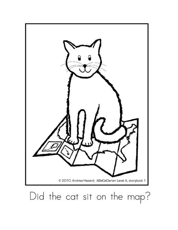 595x770 Cat On Mat Colouring Pages, Mat Coloring Page
