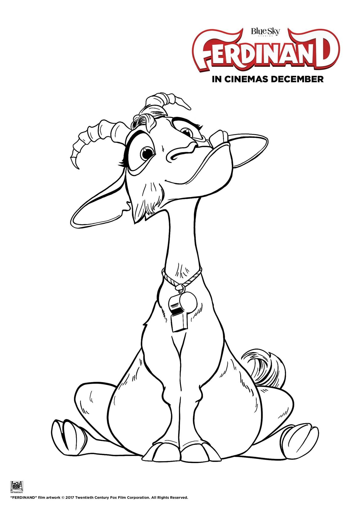 1405x1987 Ferdinand Coloring Pages