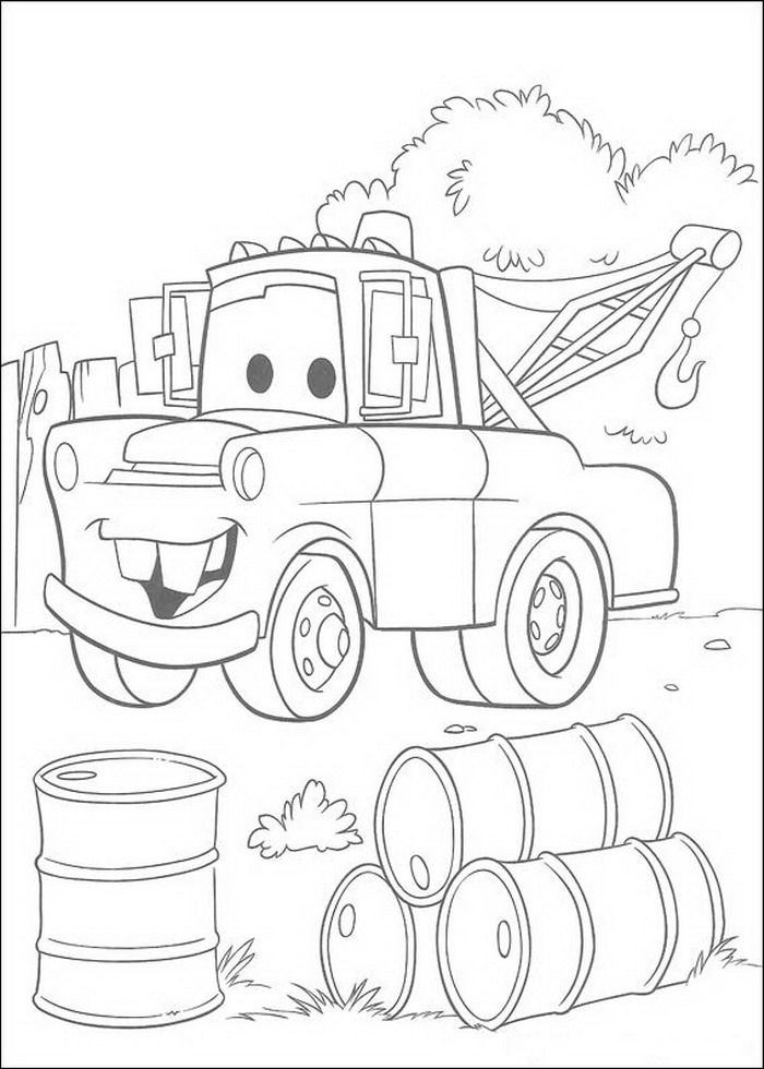 700x980 Mater Cars 2 Coloring Pages