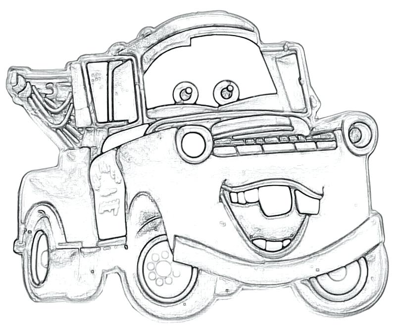 800x667 Mater Coloring Pages Mater Car In Cars Coloring Page Disney Cars