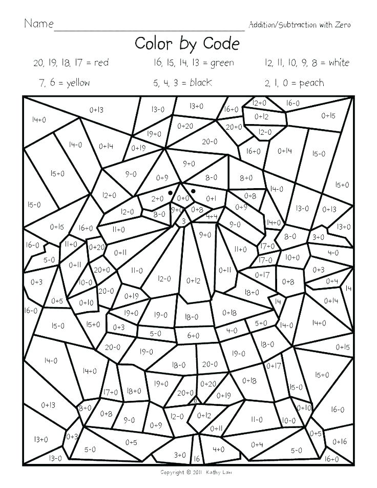 736x952 Color By Number First Grade Addition Coloring Pages First Grade