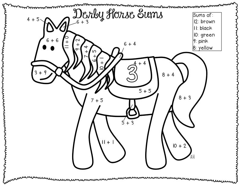 792x612 Addition Coloring Pages 1st Grade Addition Coloring Pages First