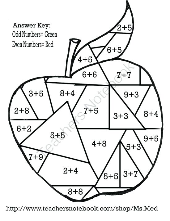 550x712 Halloween Coloring Pages With Math Math Coloring Pages View Larger