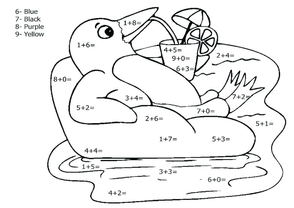 1024x723 Math Coloring Pages 2nd Grade