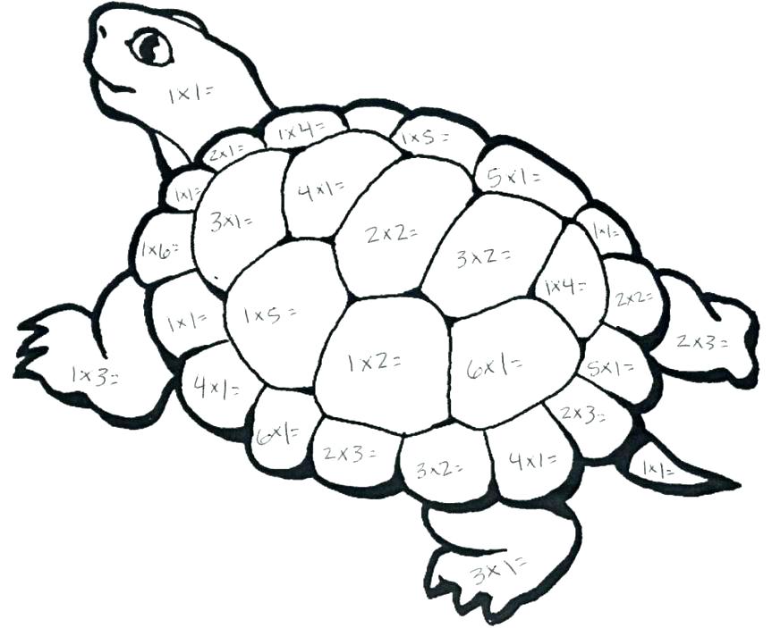 863x703 Math Coloring Worksheet