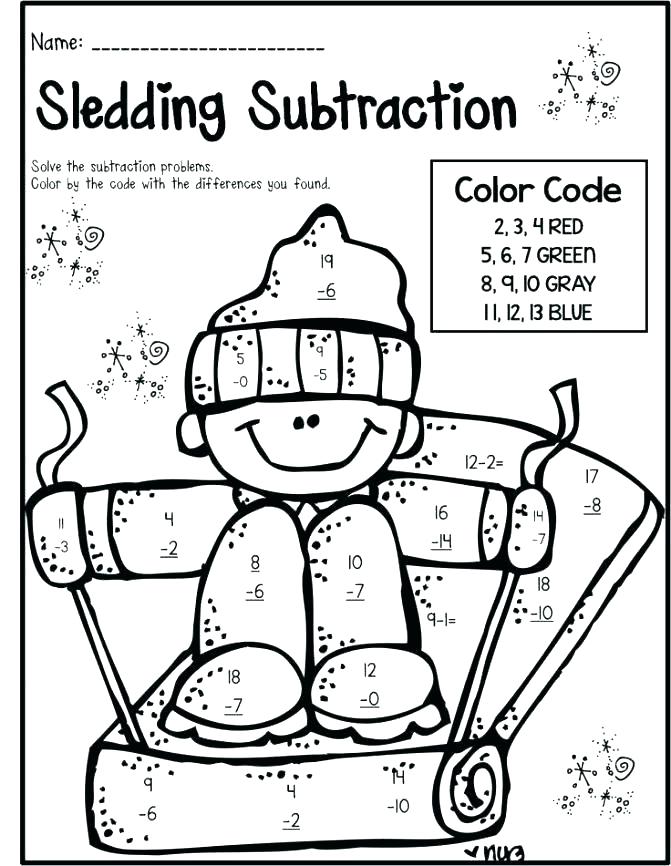 671x866 First Grade Coloring Pages Subtraction Coloring Pages Coloring