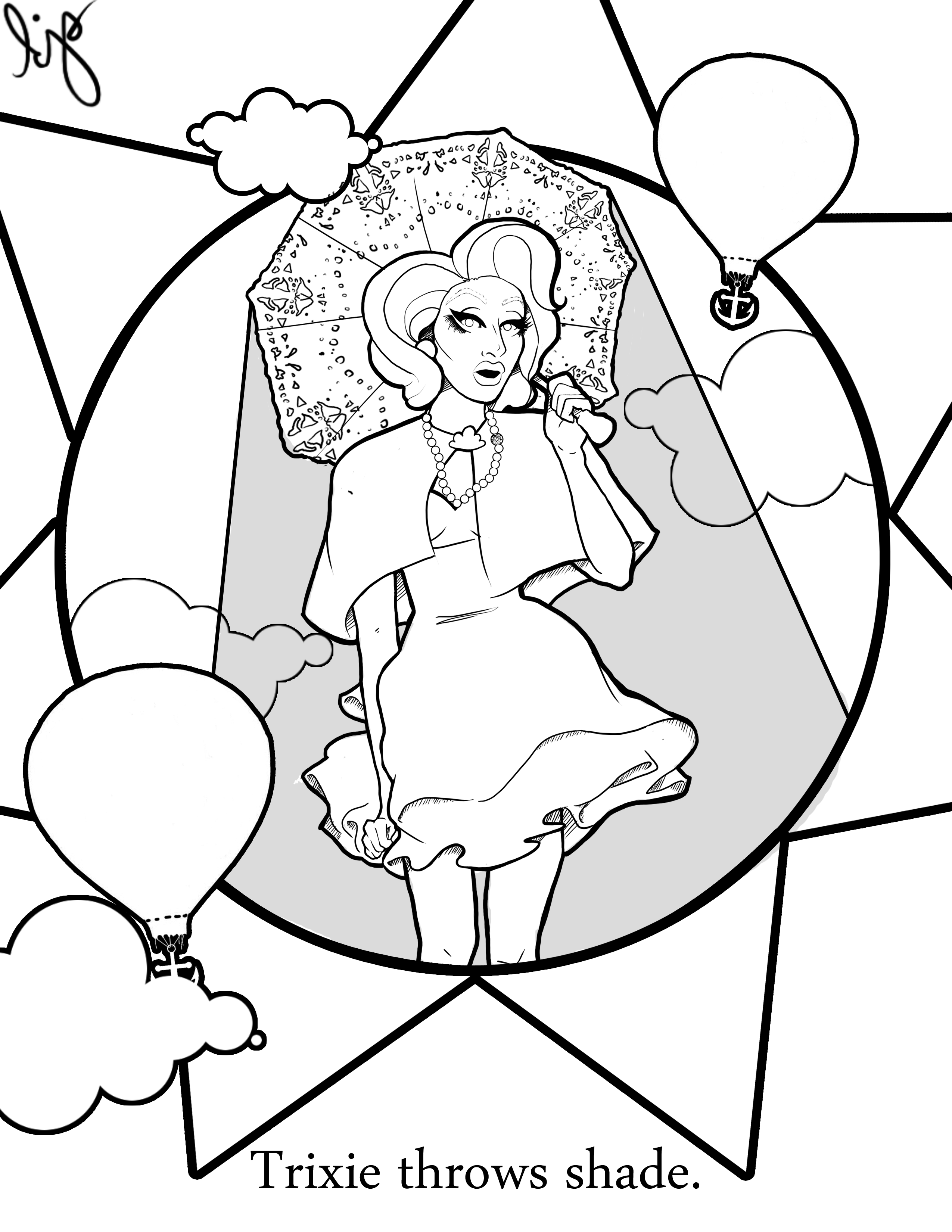 2550x3300 The Coloring Book Trixie Mattel The Art Of Drag